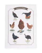 Load image into Gallery viewer, Chickens of Mona Tea Towel