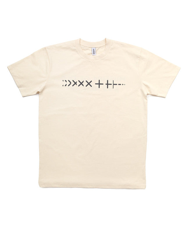 Mona Dismantled Crosses Tee (Ecru) – Mona Shop