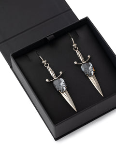 Jon Williamson Silver Dagger Earrings