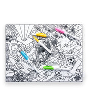 Load image into Gallery viewer, Mona x Ghostpatrol Scribble Mat—Let’s Draw This Place
