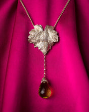 Load image into Gallery viewer, Julia deVille Leaf Amethyst Necklace