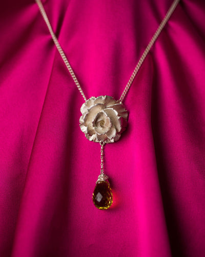 Julia deVille Rose Rosary Necklace
